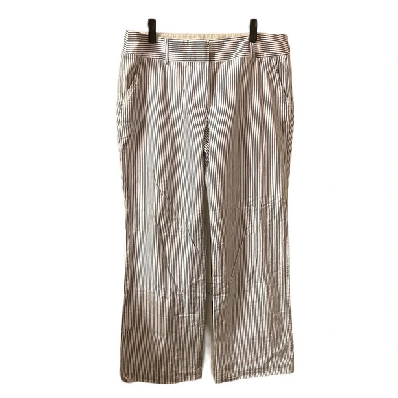 J CREW WOMENS PINSTRIPE WIDE LEG PANTS - Picture 1 of 5